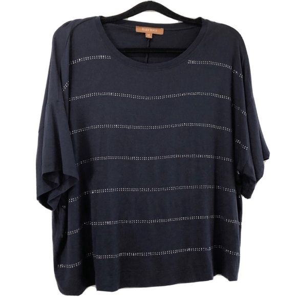 ellen tracy blouse blue size M - Picture 1 of 8